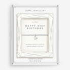 Joma Jewellery Laboratory Grown Diamond A Little | Happy 21St Birthday | Silver Plated | Bracelet | 17.5cm Stretch