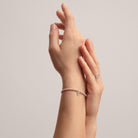 Joma Jewellery Laboratory Grown Diamond A Little | Happy 40Th Birthday | Silver Plated | Bracelet | 17.5cm Stretch