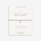 Joma Jewellery Laboratory Grown Diamond A Little | Happy 16Th Birthday | Silver Plated | Bracelet | 17.5cm Stretch