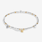 Joma Jewellery Sparkle Confetti A Little | Merry Christmas | Silver & Gold Plated | Bracelet | 17.5cm Stretch