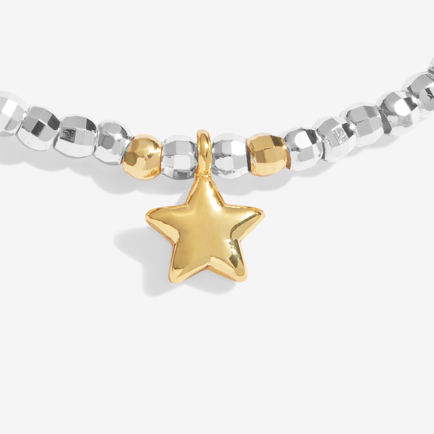 Joma Jewellery Sparkle Confetti A Little | Merry Christmas | Silver & Gold Plated | Bracelet | 17.5cm Stretch