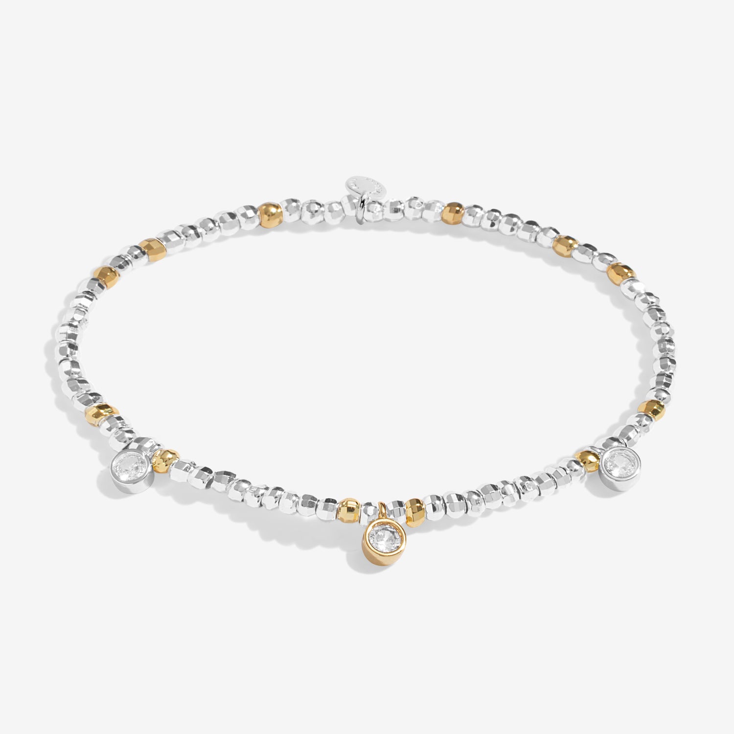Joma Jewellery Sparkle Confetti A Little | Season To Sparkle | Silver & Gold Plated | Bracelet | 17.5cm Stretch
