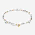 Joma Jewellery Sparkle Confetti A Little | Love And Wishes | Silver & Gold Plated | Bracelet | 17.5cm Stretch