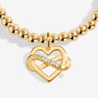 Joma Jewellery Gold A Little | Family Is A Gift That Lasts Forever | Gold Plated | Bracelet | 17.5cm Stretch