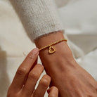 Joma Jewellery Gold A Little | Happy Birthdayâ Beautiful | Gold Plated | Bracelet | 17.5cm Stretch