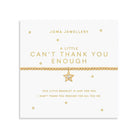 Joma Jewellery Gold A Little | Can'T Thank You Enough | Gold Plated | Bracelet | 17.5cm Stretch