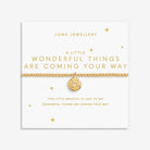 Joma Jewellery Gold A Little | Wonderful Things Are Coming Your Way | Gold Plated | Bracelet | 17.5cm Stretch