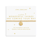 Joma Jewellery Gold A Little | Wonderful Things Are Coming Your Way | Gold Plated | Bracelet | 17.5cm Stretch