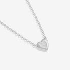 Joma Jewellery Necklace Christmas Cracker | With Love | Silver Plated | Necklace | 46cm + 5cm Extender