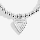 Joma Jewellery Christmas Cracker | With Love | Silver Plated | Bracelet | 17.5cm Stretch