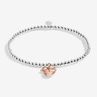 Joma Jewellery Christmas Cracker | Christmas Robin | Silver & Rose Gold Plated | Bracelet | 17.5cm Stretch