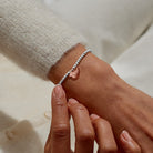 Joma Jewellery Christmas Cracker | Christmas Robin | Silver & Rose Gold Plated | Bracelet | 17.5cm Stretch