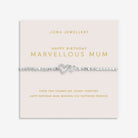 Joma Jewellery Forever Yours | Happy Birthday Marvellous Mum | Silver Plated | Bracelet | 17.5cm Stretch