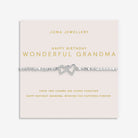 Joma Jewellery Forever Yours | Happy Birthday Wonderful Grandma | Silver Plated | Bracelet | 17.5cm Stretch