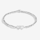 Joma Jewellery Forever Yours | You Make My Heart Smile | Silver Plated | Bracelet | 17.5cm Stretch