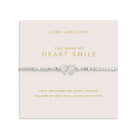 Joma Jewellery Forever Yours | You Make My Heart Smile | Silver Plated | Bracelet | 17.5cm Stretch