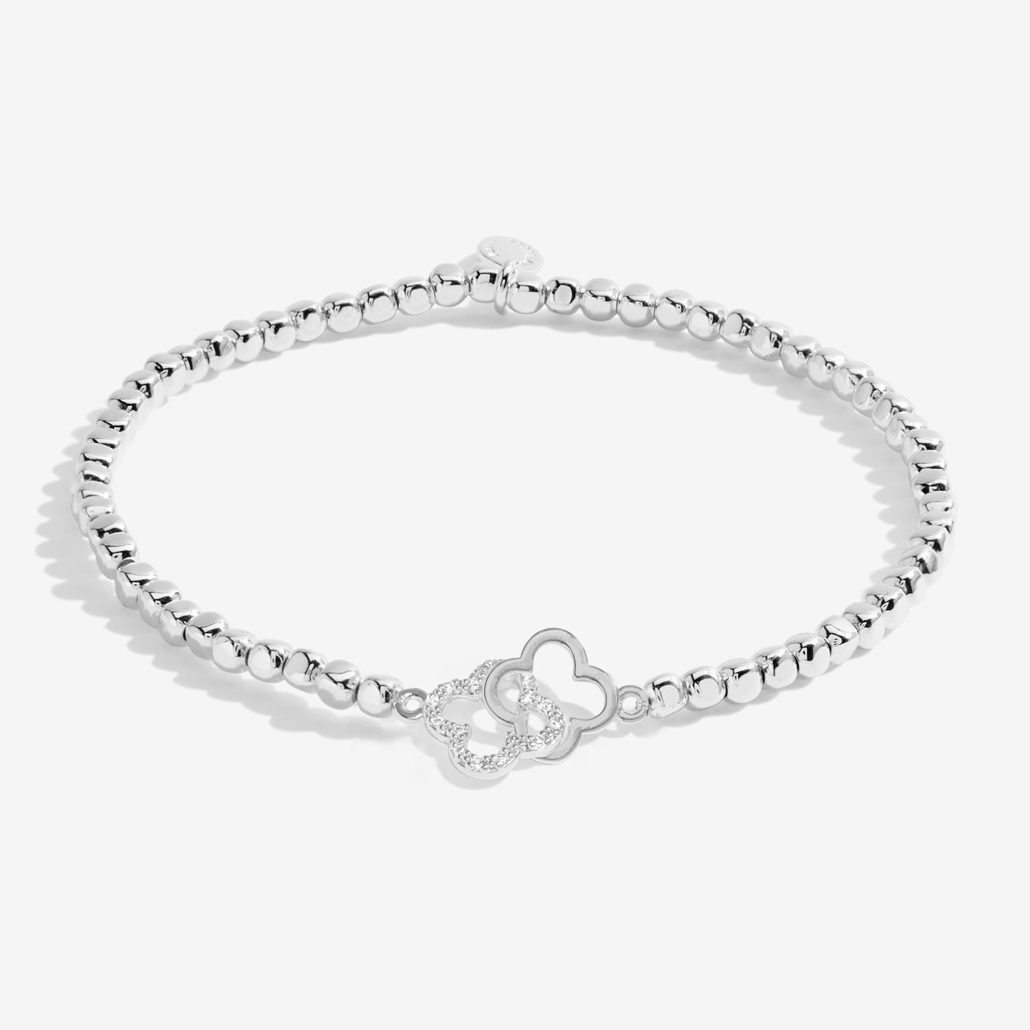 Joma Jewellery Forever Yours | Make Your Own Luck | Silver Plated | Bracelet | 17.5cm Stretch