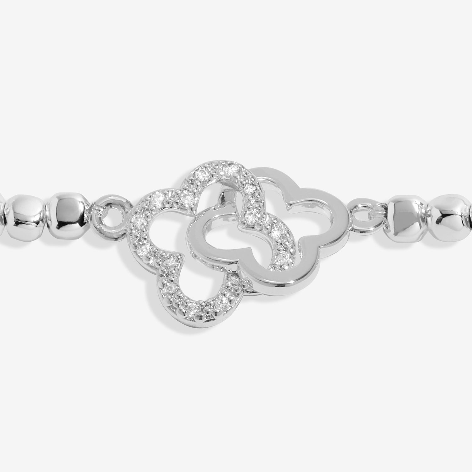 Joma Jewellery Forever Yours | Make Your Own Luck | Silver Plated | Bracelet | 17.5cm Stretch