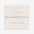 Joma Jewellery Forever Yours | Make Your Own Luck | Silver Plated | Bracelet | 17.5cm Stretch