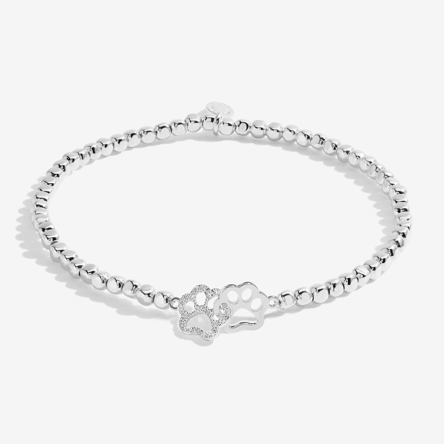 Joma Jewellery Forever Yours | Perfect Paw Print | Silver Plated | Bracelet | 17.5cm Stretch