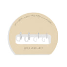 Joma Jewellery Soul Shine Stack | Statement Hearts | Silver Plated | Set Of 2 Hoop Earrings
