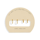 Joma Jewellery Soul Shine Stack | Crossover | Gold Plated | Set Of 2 Hoop Earrings