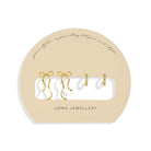 Joma Jewellery Soul Shine Stack | Bows | Gold Plated | Set Of 2 Earrings