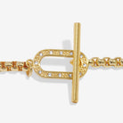 Joma Jewellery Evermore | Oval T-Bar | Gold Plated | Bracelet | 18.5cm