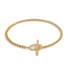 Joma Jewellery Evermore | Oval T-Bar | Gold Plated | Bracelet | 18.5cm