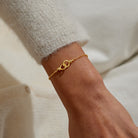 Joma Jewellery Evermore | Linked Knot | Gold Plated | Bracelet | 18cm + 3cm Extender
