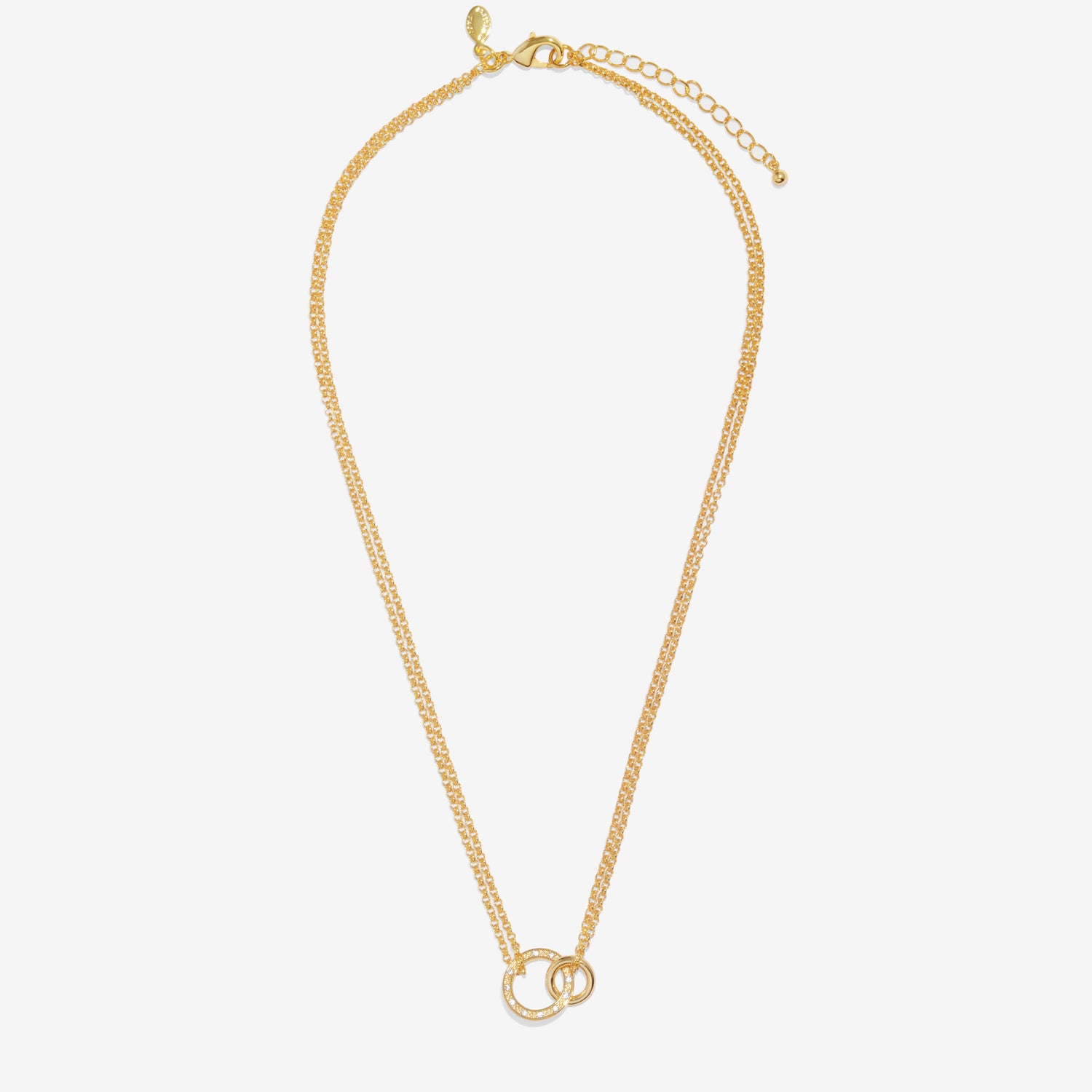 Joma Jewellery Evermore | Linked Circles | Gold Plated | Necklace | 40cm + 5cm Extender