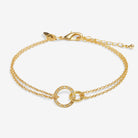 Joma Jewellery Evermore | Linked Circles | Gold Plated | Bracelet | 18cm + 3cm Extender