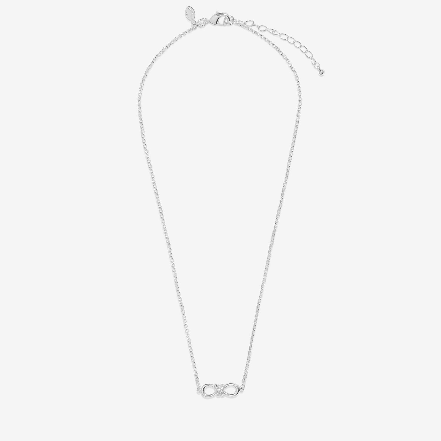 Joma Jewellery Evermore | Infinity Knot | Silver Plated | Necklace | 40cm + 5cm Extender