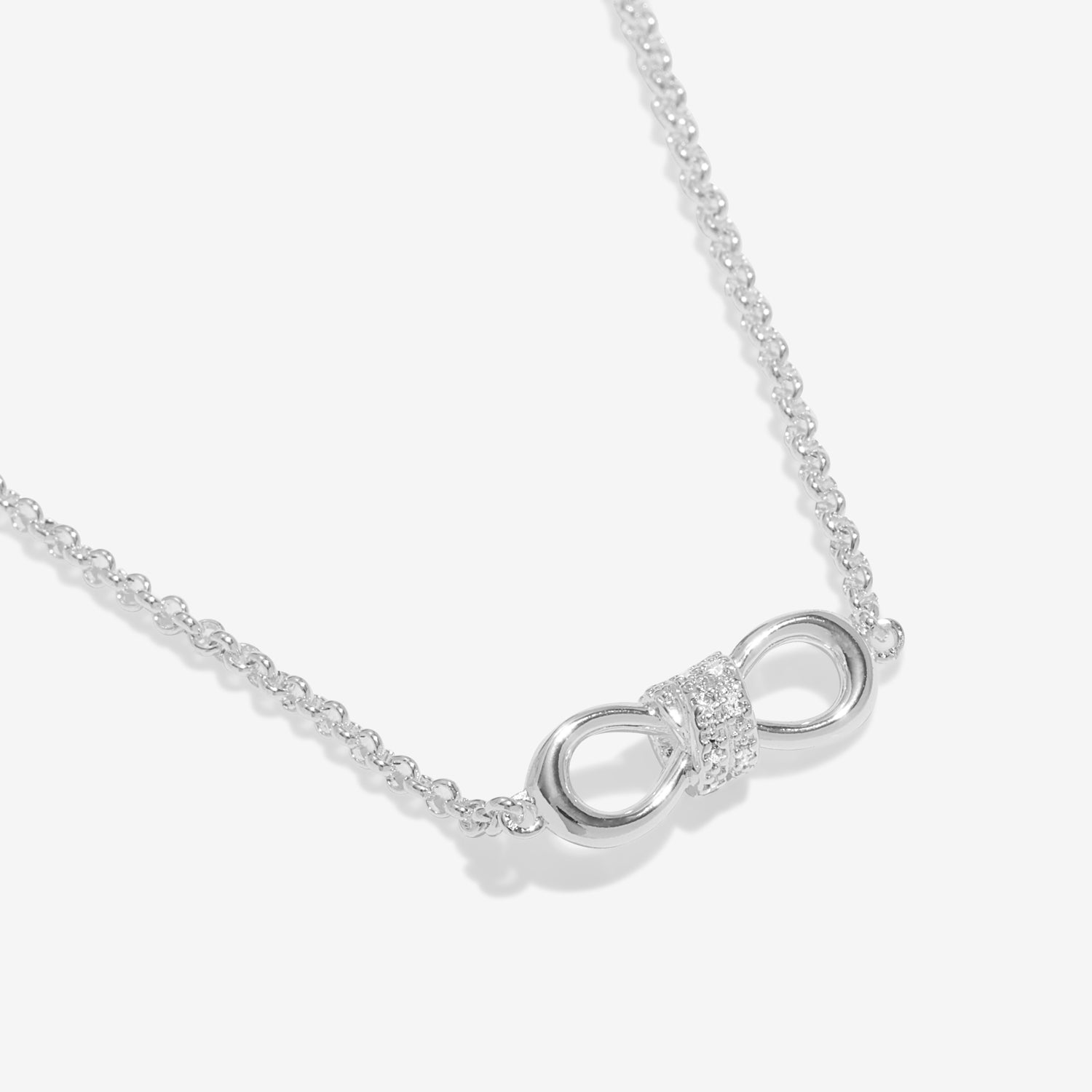 Joma Jewellery Evermore | Infinity Knot | Silver Plated | Necklace | 40cm + 5cm Extender