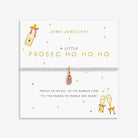 Joma Jewellery 'Prosec Ho Ho Ho' Bracelet features a bottle of prosecco packaging on a white background