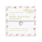 Joma Jewellery Kids' | Love From Santa | Merry Christmas Daughter | Silver Plated | Bracelet | 15.5cm Stretch