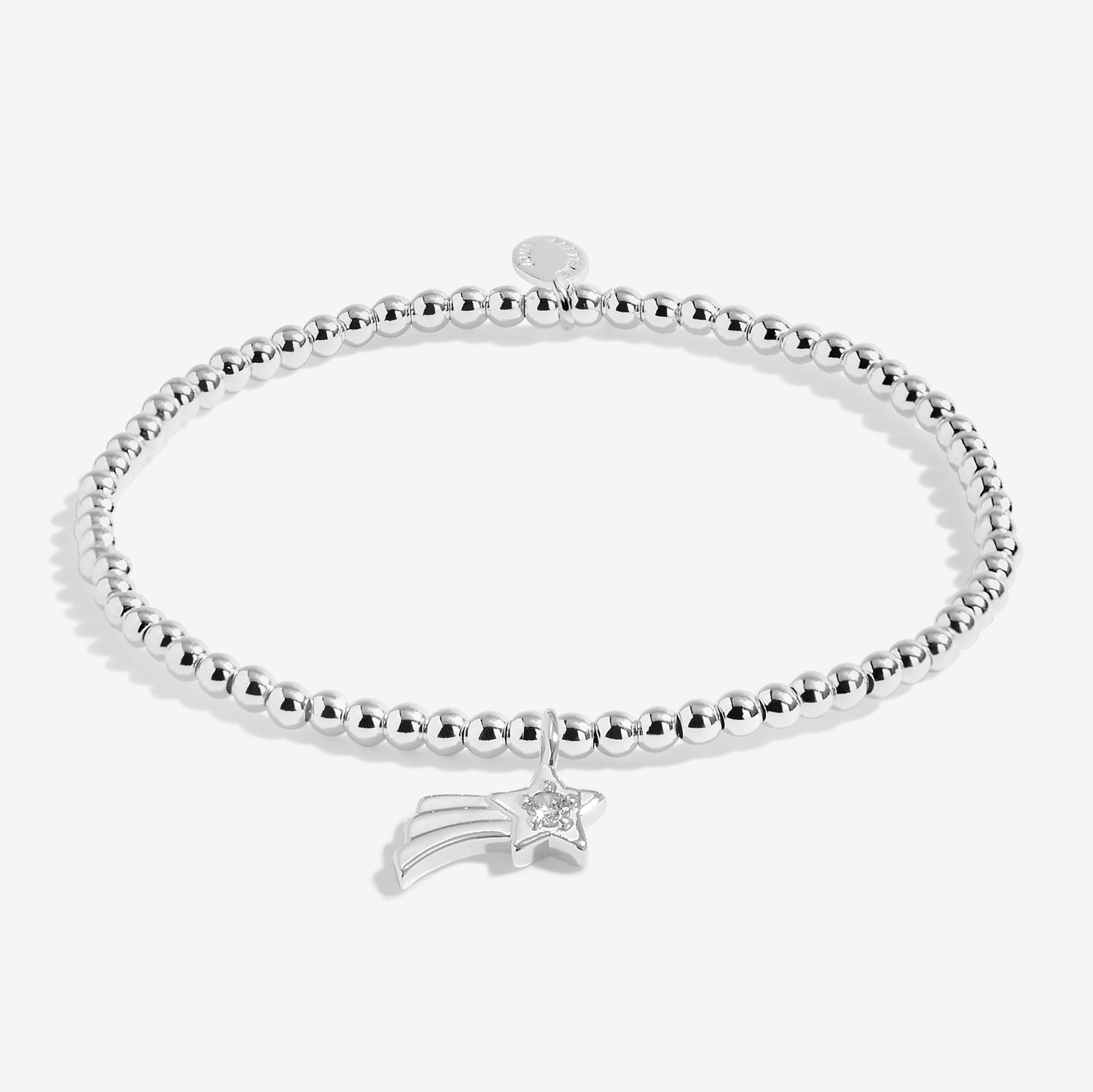 Joma Jewellery Kids' | Love From Santa | Make A Christmas Wish | Silver Plated | Bracelet | 15.5cm Stretch