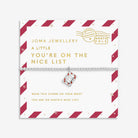 Joma Jewellery Kids' | Love From Santa | You'Re On The Nice List | Silver Plated | Bracelet | 15.5cm Stretch