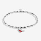 Joma Jewellery Kids' Christmas Cracker | Christmas Robin | Silver Plated | Bracelet | 15.5cm Stretch