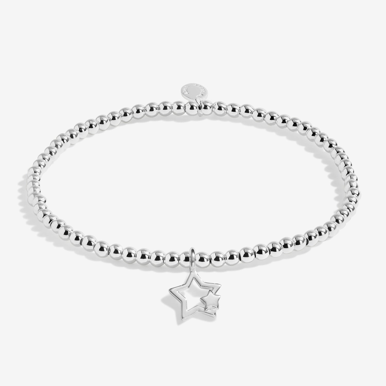 Joma Jewellery Kids' Christmas Cracker | Christmas Wishes | Silver Plated | Bracelet | 15.5cm Stretch