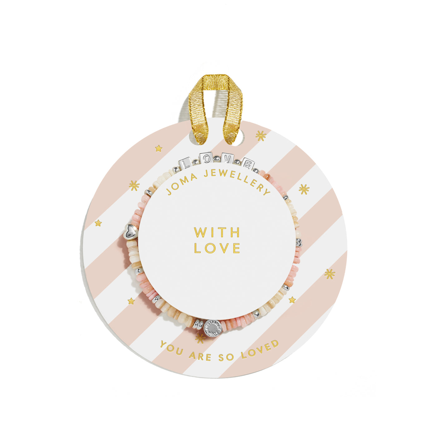 Joma Jewellery Kids' Happy Little Moments | With Love | Silver Plated | Bracelet | 15.5cm Stretch