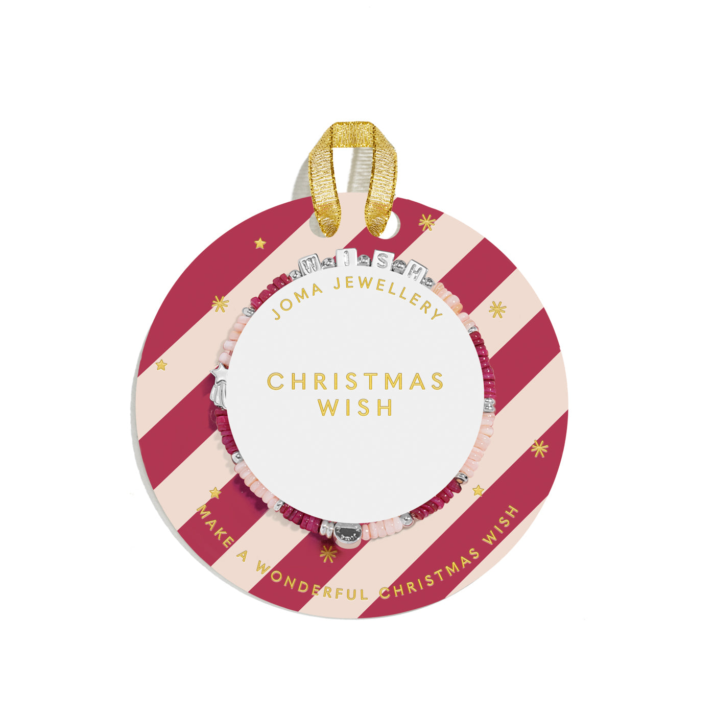 Joma Jewellery Kids' Happy Little Moments | Christmas Wish | Silver Plated | Bracelet | 15.5cm Stretch