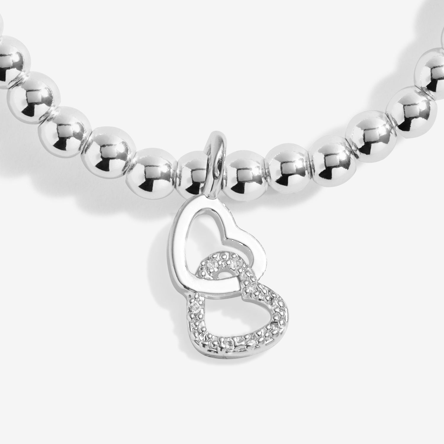 Joma Jewellery Kids' A Little | Happy Birthday Bestie | Silver Plated | Bracelet | 15.5cm Stretch