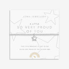 Joma Jewellery Kids' A Little | So Very Proud Of You | Silver Plated | Bracelet | 15.5cm Stretch