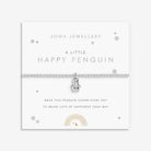 Joma Jewellery Kids' A Little | Happy Penguin | Silver Plated | Bracelet | 15.5cm Stretch
