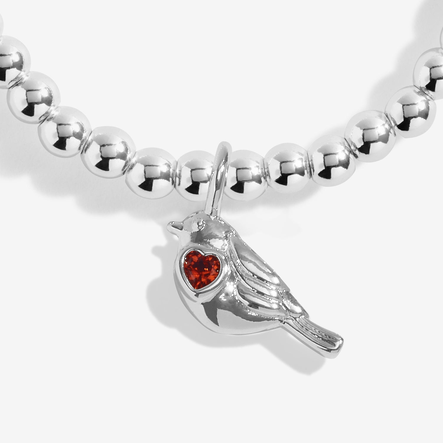 Joma Jewellery Kids' A Little | Robins Appear When Loved Ones Are Near | Silver Plated | Bracelet | 15.5cm Stretch