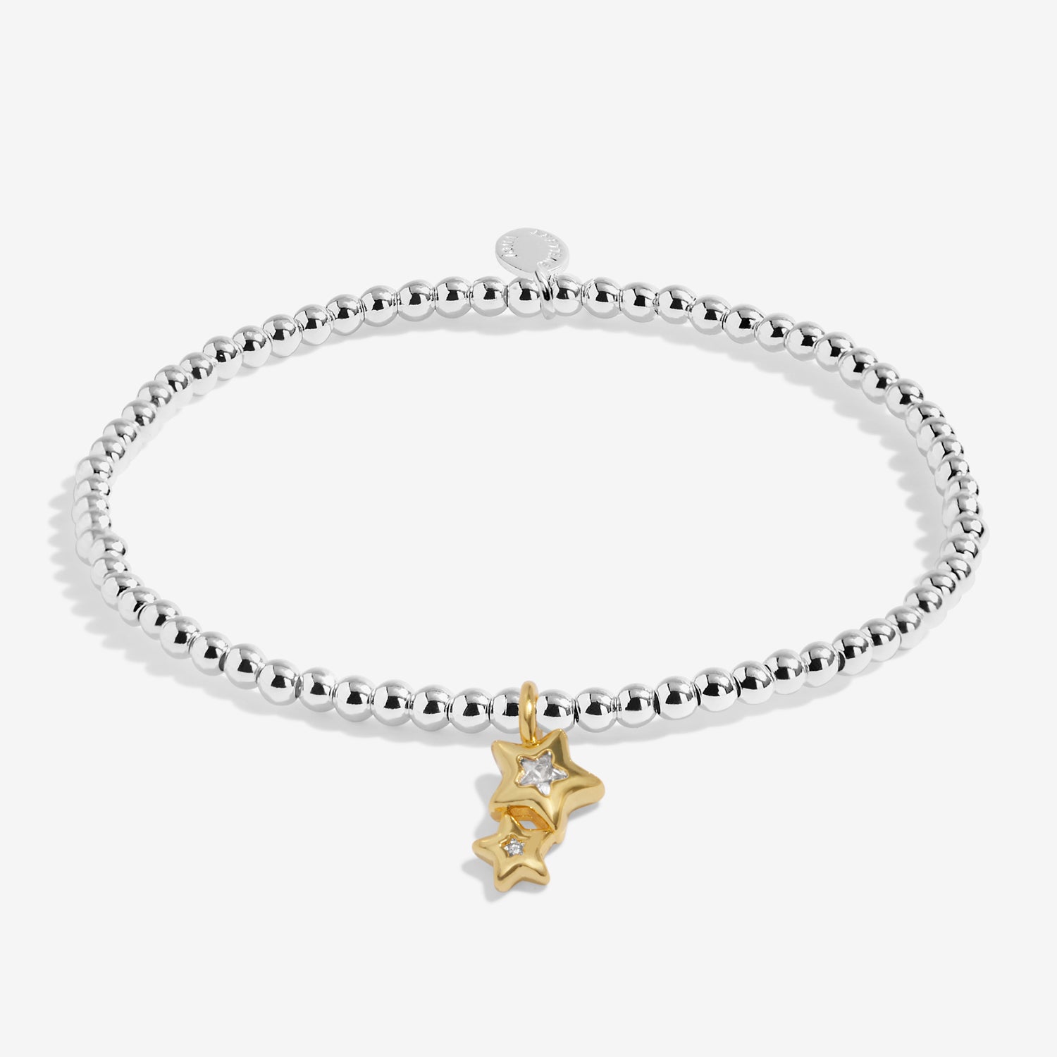 Joma Jewellery Kids' A Little | Fearless | Silver & Gold Plated | Bracelet | 15.5cm Stretch