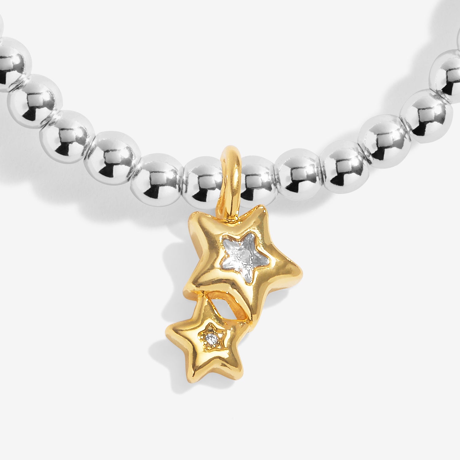 Joma Jewellery Kids' A Little | Fearless | Silver & Gold Plated | Bracelet | 15.5cm Stretch