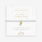 Joma Jewellery Kids' A Little | Fearless | Silver & Gold Plated | Bracelet | 15.5cm Stretch