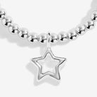 Joma Jewellery Kids' Stocking A Little Gift Set | Happy Christmas | Silver Plated | Bracelet & Set Of 2 Hair Clips | 15.5cm Stretch